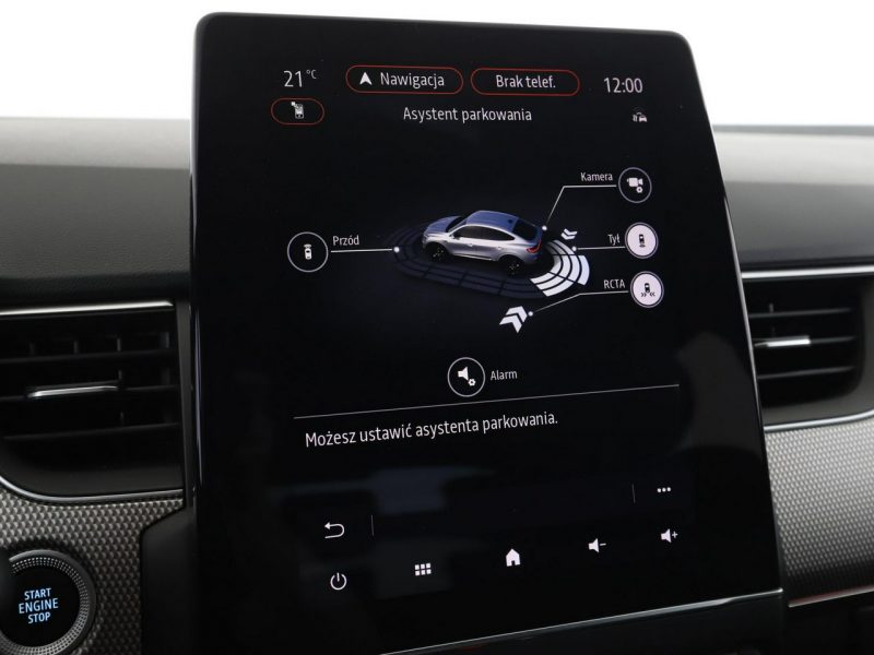 Renault Arkana lift HEV virtual cocpit navi kamery i cujniki parkowania klima auto