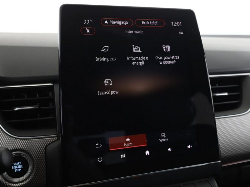Renault Arkana lift HEV virtual cocpit navi kamery i cujniki parkowania klima auto