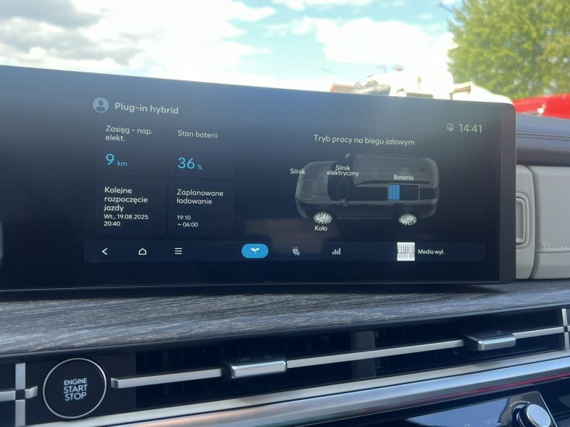 Hyundai Santa Fe 1.6T-GDI PHEV 4WD 253KM 7os. Platinum+Tech 54km na samym prądzie FV23% generacja IV