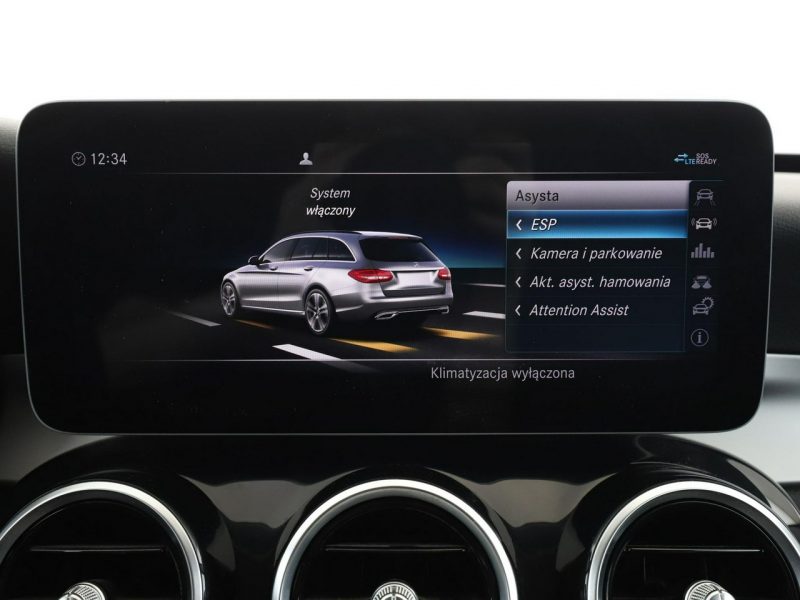 Mercedes C 200 C 200d Automat Tempomat Nawigacja Grzane Fotele ParkAssist Kamera LED W205 (2014-2021)