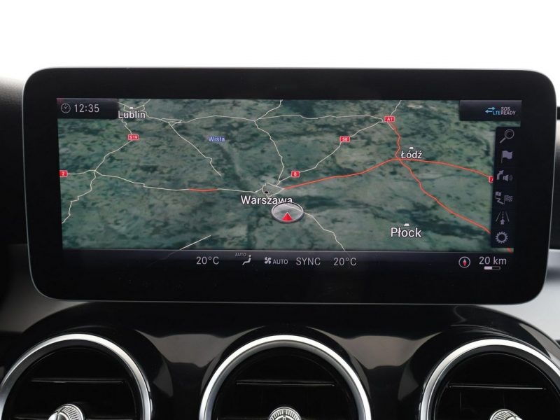 Mercedes C 200 C 200d Automat Tempomat Nawigacja Grzane Fotele ParkAssist Kamera LED W205 (2014-2021)
