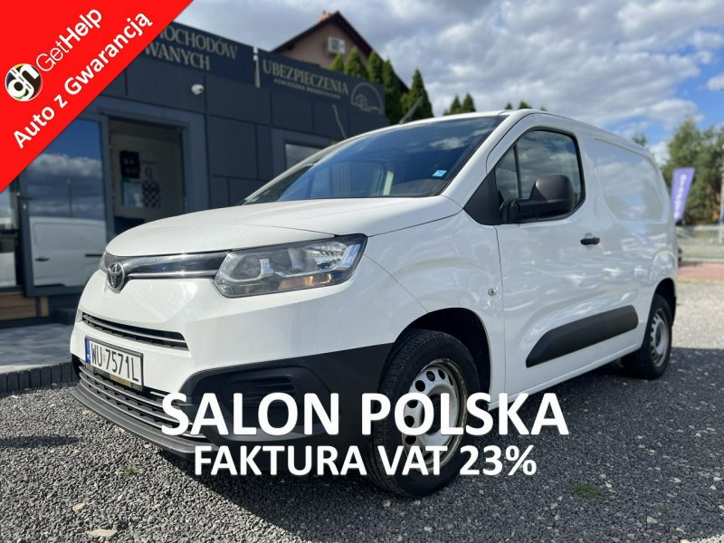 Toyota ProAce City Salon Polska Poleasingowy I właściciel Serwis ASO VAT 23% Bezwypadkowy