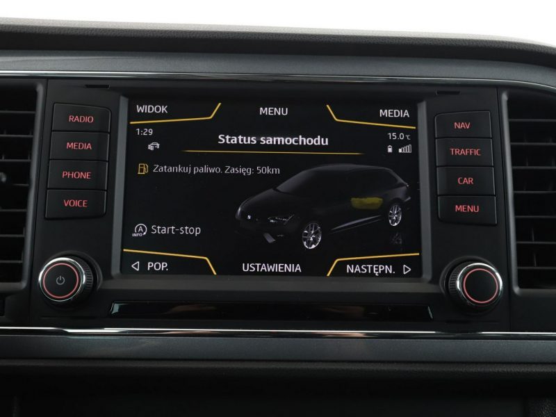 Seat Leon full LED navi półskóra grzane fotele czujniki parkowania III (2012-)
