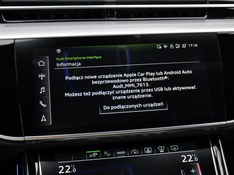 Audi A8 60TFSIe Quattro LANG MatrixHD B&O Kamery360 OśSkrętna TempomatACC TV D5 (2017-)