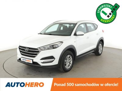 Hyundai Tucson LED grzane fotele klima czujniki parkowania navi bluetooth III (2015-2020)