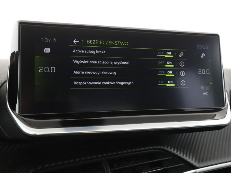 Peugeot 208 Navi klimatyzacja Virtual Czujniki parkowania Bluetooth II (2019 -)
