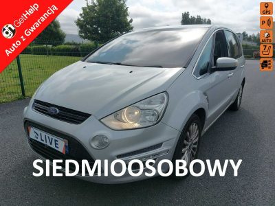 Ford S-Max Titanium, 7 miejsc, po liftingu, nawigacja, czujniki parkowania I (2006-2015)