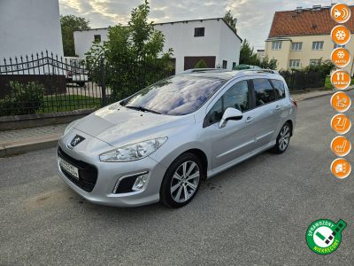Peugeot 308 SW Opłacony Zadbany Serwisowany 7 os Panorama Klima Alu 2 kmpl kół 1Wł II (2011-2013)