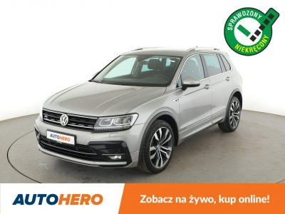 Volkswagen Tiguan 4x4 DSG LED klima auto czujniki parkowania grzane fotele i kanapa II (2016-2024)