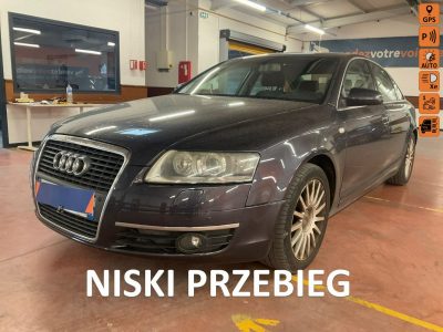 Audi A6 Podg fotele, biksenony, symboliczny przebieg, skóry, parktronik, hak C6 (2004-2011)
