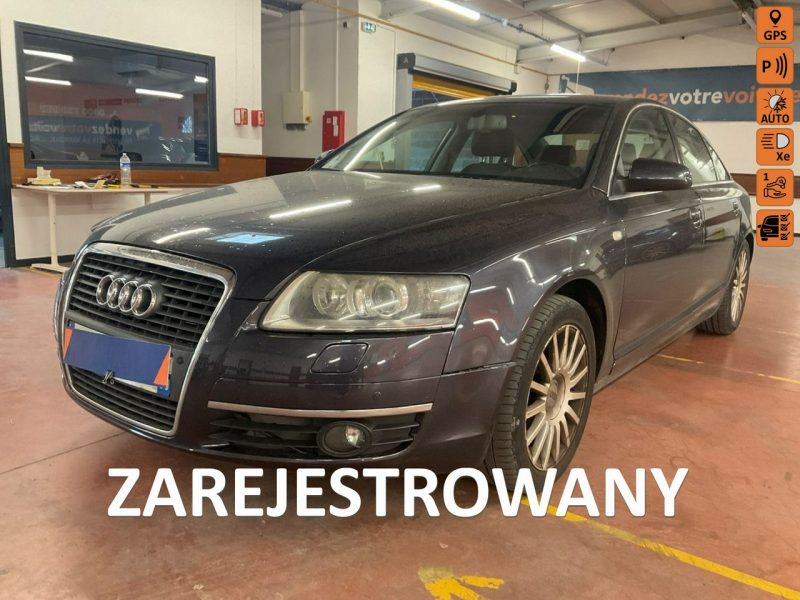 Audi A6 Podg fotele, biksenony, symboliczny przebieg, skóry, parktronik, hak C6 (2004-2011)
