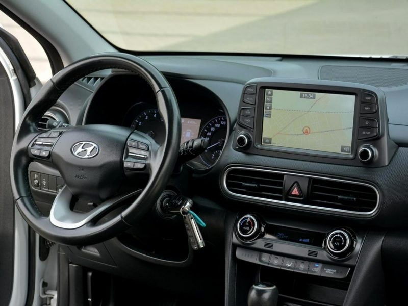 Hyundai Kona 1.6T-GDI(177KM)Led Navi Skóry Krell Kamera Asystent Pasa Alu17" I (2017-2023)