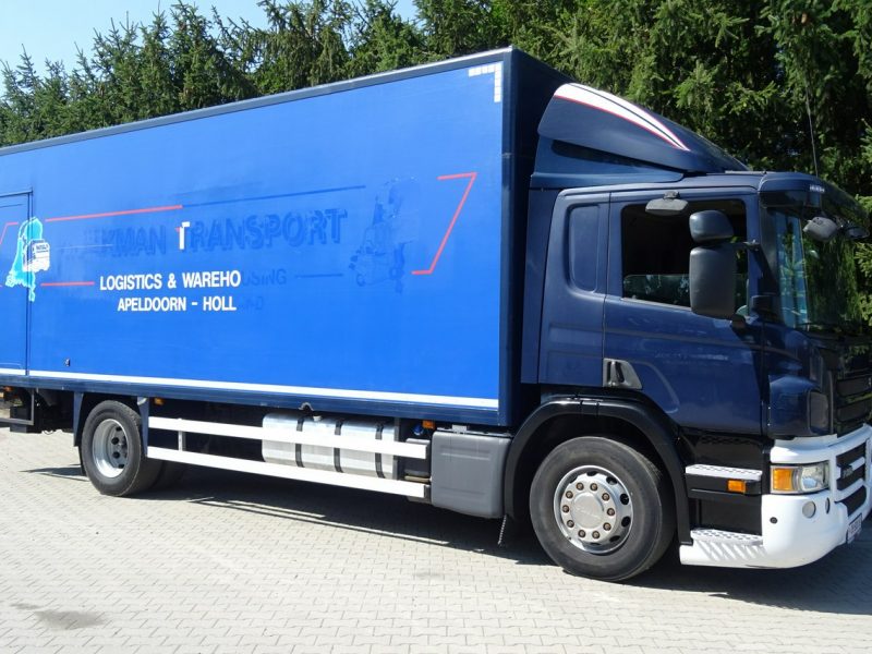 Scania P250 Euro 6 kontener 19 palet winda klapa Scania P 250 Euro 6 kontener 19 palet winda klapa poduszki sprowadzony