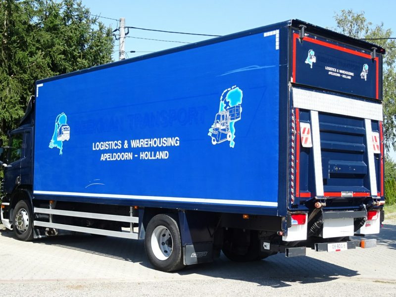 Scania P250 Euro 6 kontener 19 palet winda klapa Scania P 250 Euro 6 kontener 19 palet winda klapa poduszki sprowadzony