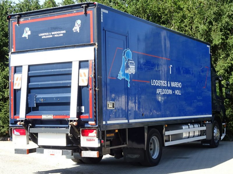 Scania P250 Euro 6 kontener 19 palet winda klapa Scania P 250 Euro 6 kontener 19 palet winda klapa poduszki sprowadzony