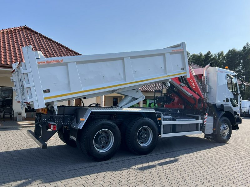 Renault Kerax 26.390 6x4 Mocny HDS FASSI F170 Sterowanie Radiowe Wywrotka 2-stronna Hydroburta Tył Burta/Drzwi Super Stan !!!