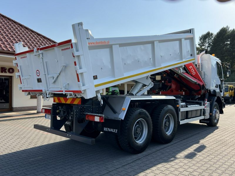 Renault Kerax 26.390 6x4 Mocny HDS FASSI F170 Sterowanie Radiowe Wywrotka 2-stronna Hydroburta Tył Burta/Drzwi Super Stan !!!