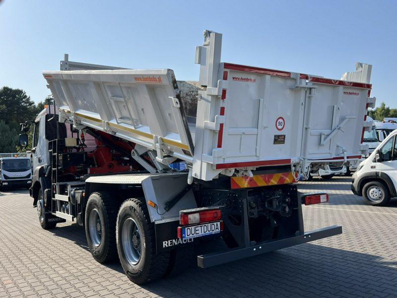 Renault Kerax 26.390 6x4 Mocny HDS FASSI F170 Sterowanie Radiowe Wywrotka 2-stronna Hydroburta Tył Burta/Drzwi Super Stan !!!