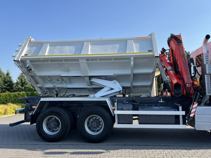 Renault Kerax 26.390 6x4 Mocny HDS FASSI F170 Sterowanie Radiowe Wywrotka 2-stronna Hydroburta Tył Burta/Drzwi Super Stan !!!