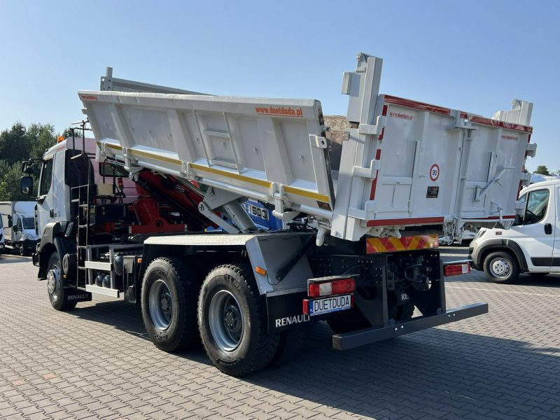 Renault Kerax 26.390 6x4 Mocny HDS FASSI F170 Sterowanie Radiowe Wywrotka 2-stronna Hydroburta Tył Burta/Drzwi Super Stan !!!