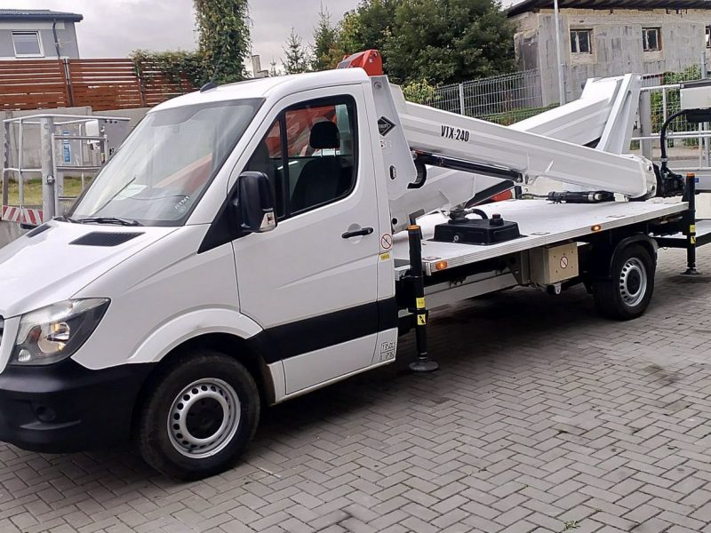 Mercedes Sprinter Zwyżka Podnośnik Koszowy VERSALIFT VTX-240 UDT Wysokość Podnoszenia 24m (Multitel MX 210 250 Versalift VTX 240) P7