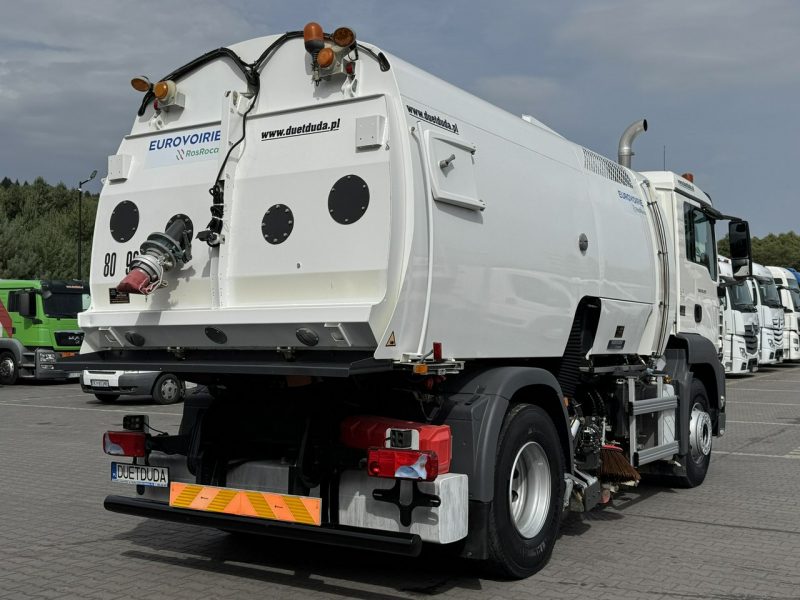 MAN TGS 18.320 E5 BUCHER OPTIFANT 8000 Zamiatarka Uliczna Euro 6 EUROVOIRIE RosRoca Dwustronna mało używana (Brock Schmitd Faun)