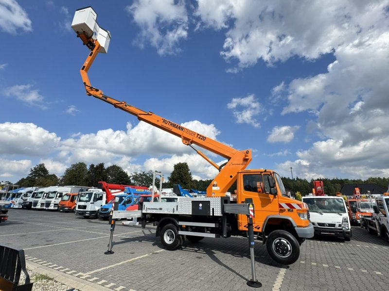 Mercedes Vario 814 D 4x4 Zwyżka RUTHMANN STEIGER T220 Podnośnik Koszowy Zwyżka Wysokość Podnoszenia 22m ZADBANY SPRAWNY (PALFINGER, MAN) P7