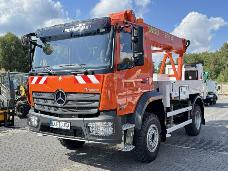 Mercedes Atego 818 E6 4x4 Zwyżka PALFINGER P250 BK Podnośnik Koszowy Zwyżka Wysokość Podnoszenia 25m Jak Nowy (RUTHMANN Wumag MAN) P7