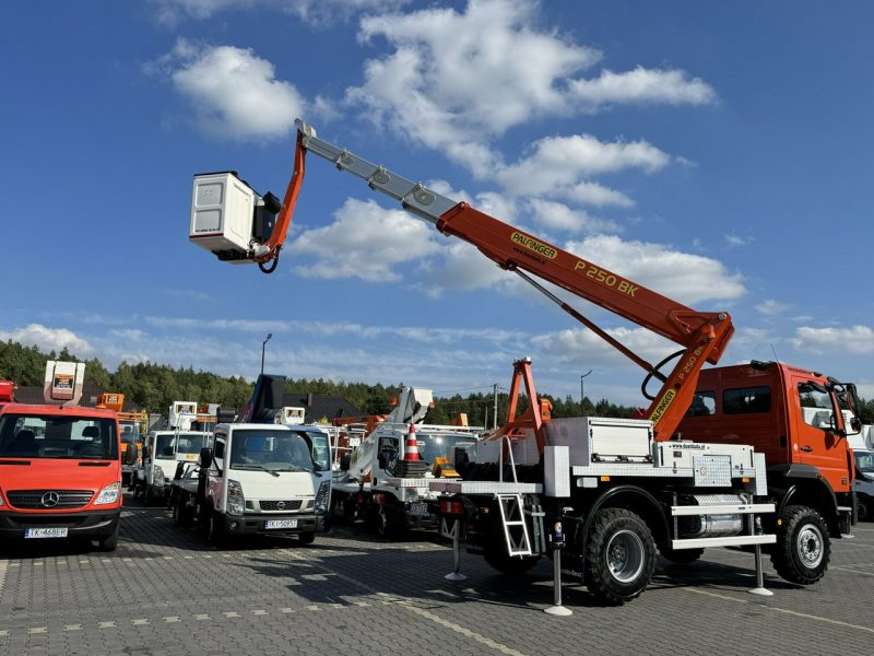 Mercedes Atego 818 E6 4x4 Zwyżka PALFINGER P250 BK Podnośnik Koszowy Zwyżka Wysokość Podnoszenia 25m Jak Nowy (RUTHMANN Wumag MAN) P7