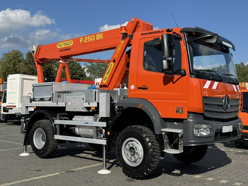 Mercedes Atego 818 E6 4x4 Zwyżka PALFINGER P250 BK Podnośnik Koszowy Zwyżka Wysokość Podnoszenia 25m Jak Nowy (RUTHMANN Wumag MAN) P7
