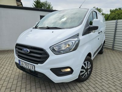 Ford Transit Custom 2.0 TDCi 130KM FV23% bezwypadek BDB WYPOSAŻENIE 3 osobowy BDB stan