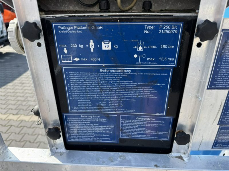 Mercedes Sprinter Podnośnik Koszowy 25m Palfinger P 250 BK Zwyżka Ruthmann Wumag GSR P7