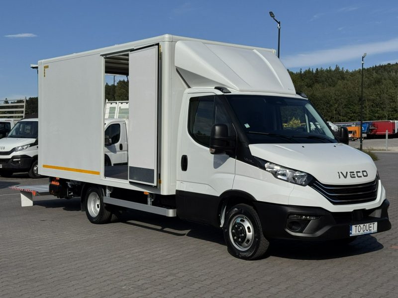 Iveco Daily 35C14 Kontener + Winda 750kg Na Bliźniaku Koła Bliźniacze (Master, Sprinter)