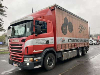Scania inny Scania G320 Wózek PALFINGER Firanka Plandeka plandeka Moffett 2012