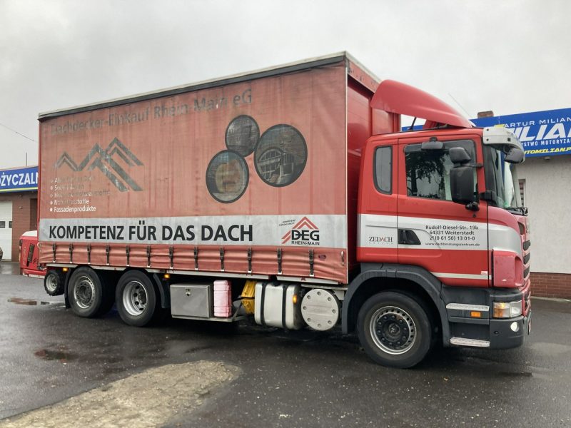 Scania inny Scania G320 Wózek PALFINGER Firanka Plandeka plandeka Moffett 2012
