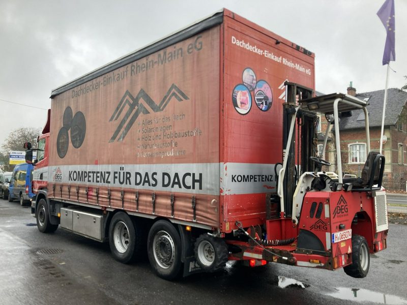 Scania inny Scania G320 Wózek PALFINGER Firanka Plandeka plandeka Moffett 2012