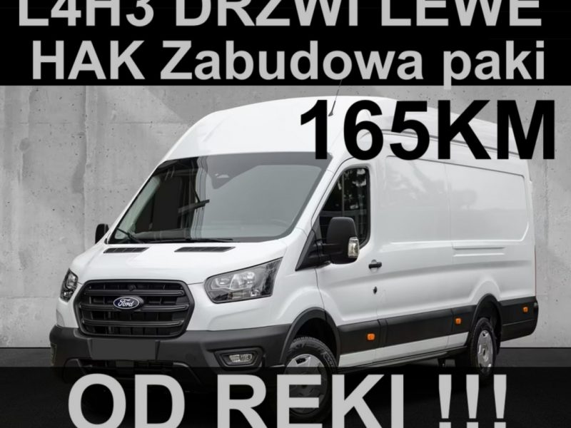 Ford Transit L4H3 165KM Drzwi Lewe HAK Niska Cena Od ręki ! 1839zł