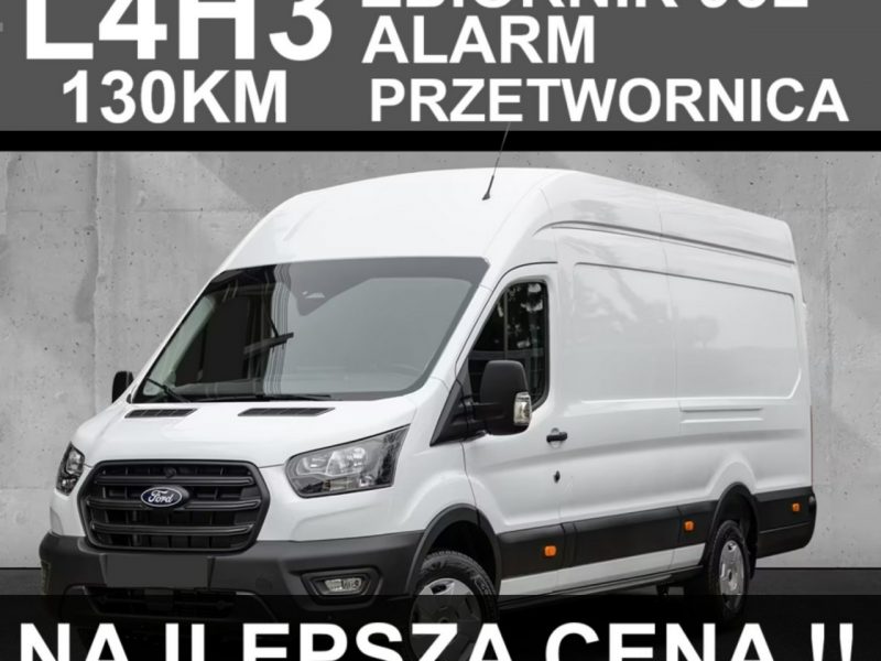 Ford Transit L4H3 130KM Alarm Zbiornik 95l Przetwornica Niska Cena Od ręki ! 1743zł