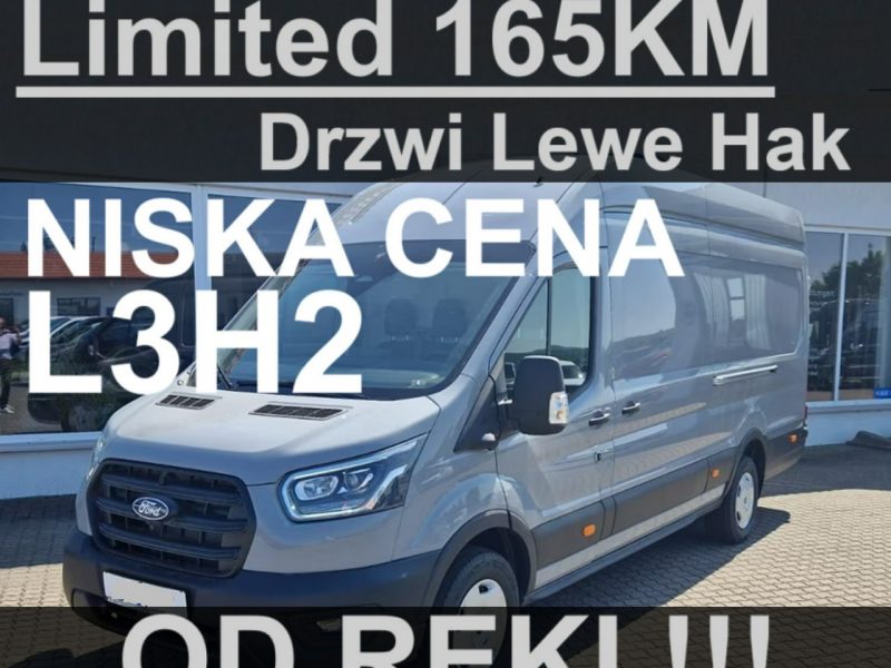 Ford Transit L3H2 165KM Limited Drzwi Lewe Hak Od ręki ! Niska Cena !! 1823 zł