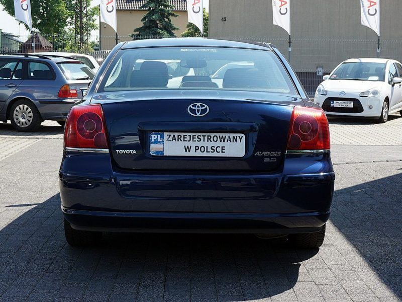 Toyota Avensis SOL 2.0 BENZYNA 147KM, Polski Salon, Zadbana, I rej. 2004r., II (2003-2009)