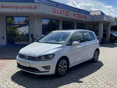 Volkswagen Golf Sportsvan 1.4 150 KM Highline, Biała Perła,Niski przebieg, Gwarancja I (2014-)
