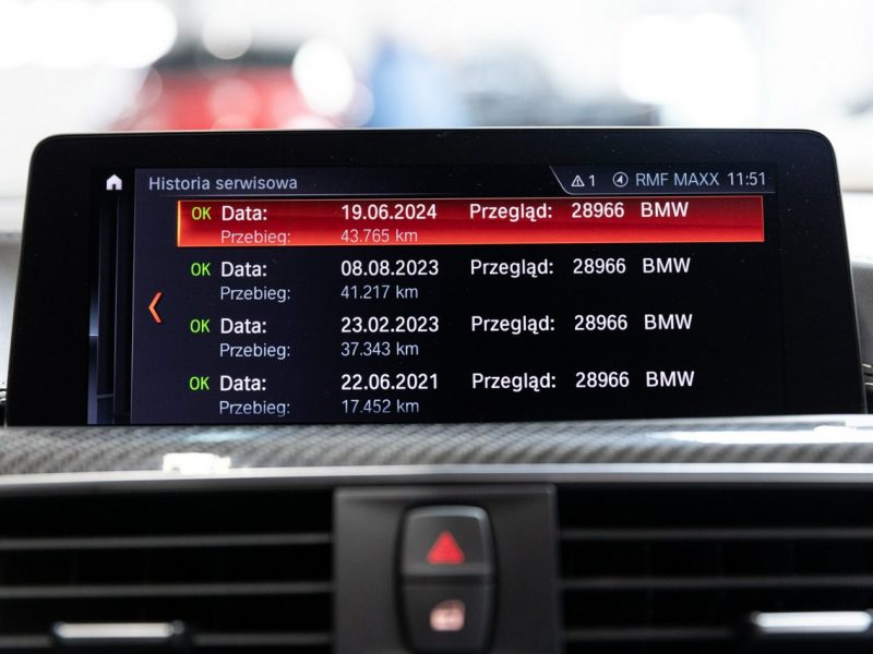 BMW M4 Salon PL. 1 właściciel. Individual. Pełne wyposażenie. 3 x koła. F82