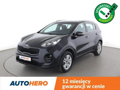 Kia Sportage grzane fotele+kier. navi kamera hak Bluetooth tempomat IV (2016-2021)