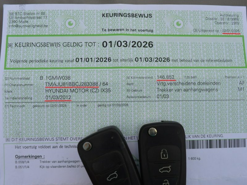 Hyundai ix35 2.0i Automat 100% bezwypadkowy Serwis Skóra Navi Kamera 151 tys.km.