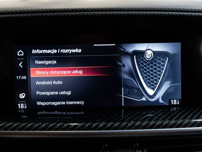 Alfa Romeo Stelvio QV 510 KM. Salon PL. Lift. Jeden właściciel. Idealna. FV 23%.