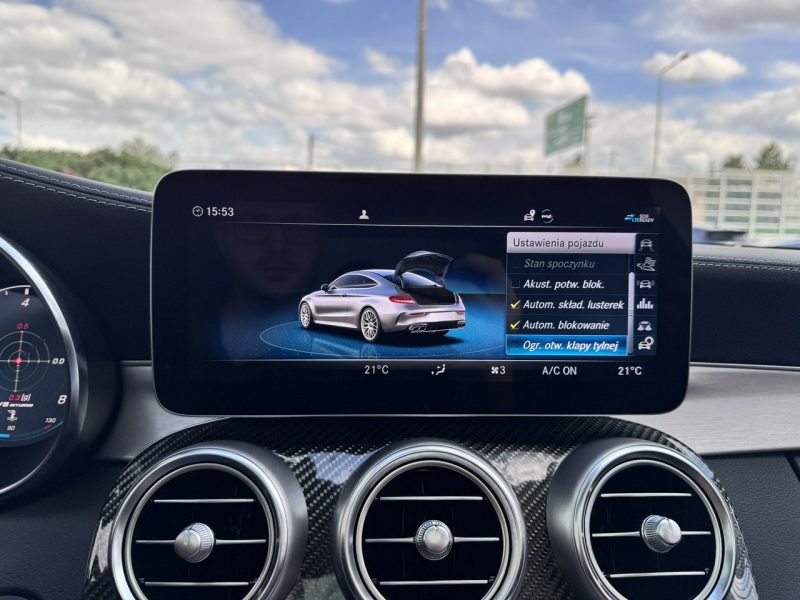 Mercedes C 63 AMG S 510KM Coupe. Polift. Bezwypadkowy. Gwarancja Junge Sterne 05.2028. W205 (2014-)