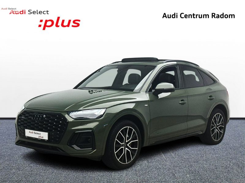 Audi Q5 Sportback 45 TFSI 265KM Stronic Sline Hak Panorama Matrix ACC B&O Pneumatyka I (2020-2025)
