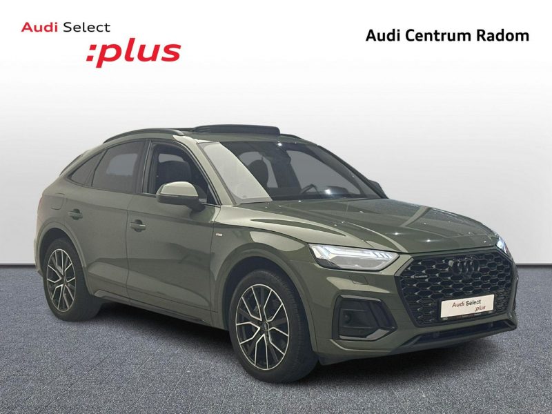 Audi Q5 Sportback 45 TFSI 265KM Stronic Sline Hak Panorama Matrix ACC B&O Pneumatyka I (2020-2025)