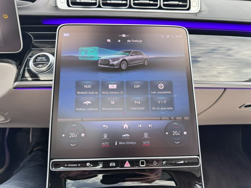 Mercedes S 580 V8 4Matic 503 KM. Salon PL. Webasto, masaże. Gwarancja do 09.2028. W 223 (2020-)
