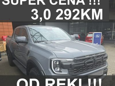 Ford Ranger Raptor Conquer Grey 3,0 V6 292KM Super Niska Cena! 2024 ! Od ręki Wyprzedaż